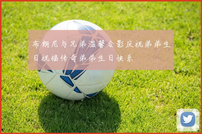 布朗尼与兄弟温馨合影庆祝弟弟生日祝福传奇弟弟生日快乐